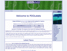 Tablet Screenshot of poolstats.co.uk